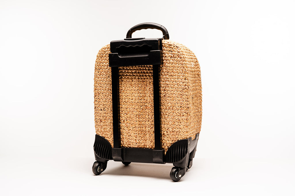 Preorder Handwoven Palm Print Luggage
