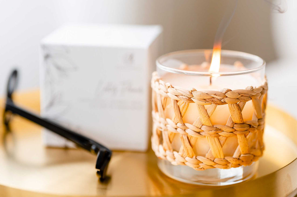 Sea & Grass Lotus Flower Candle